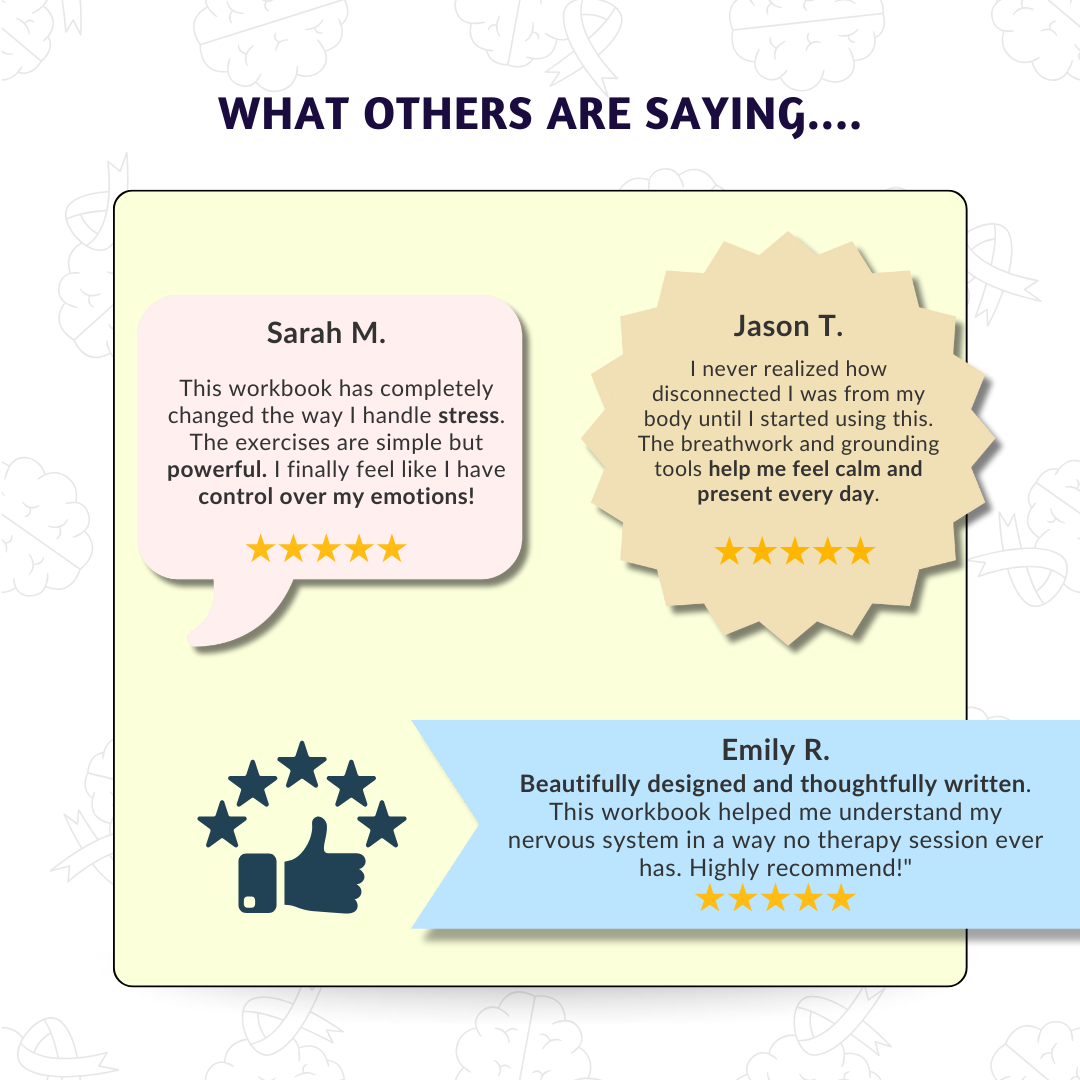 Nervous System Regulation Workbook for Adults | Somatic Exercise Polyvagal Theory | Vagus Vagal Nerve Therapy | Co-regulation