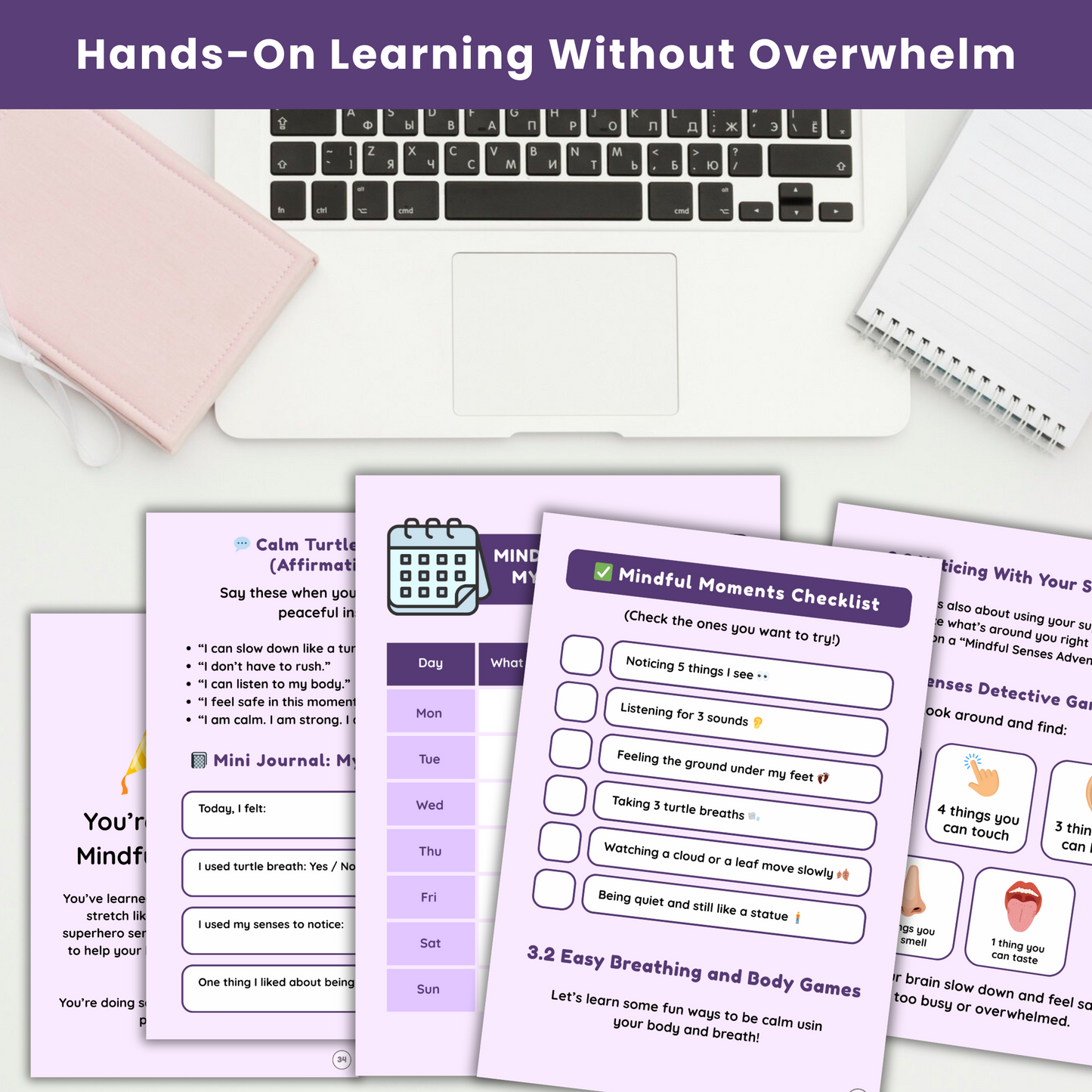 Kids Neurodivergent-Friendly DBT Skills Workbook : š§ A Calm, Colorful, Confidence-Building Guide for Big Feelings & Brighter Mind