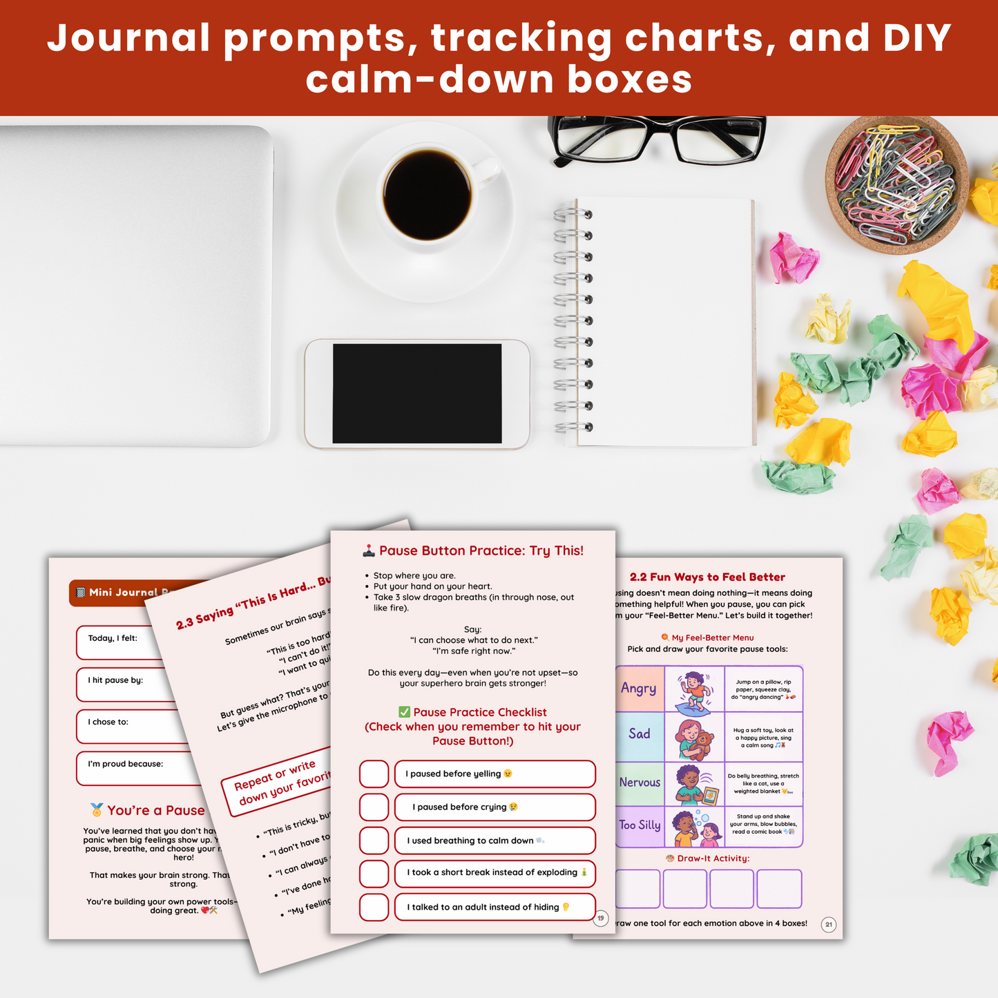 Kids Neurodivergent-Friendly DBT Skills Workbook : š§ A Calm, Colorful, Confidence-Building Guide for Big Feelings & Brighter Mind
