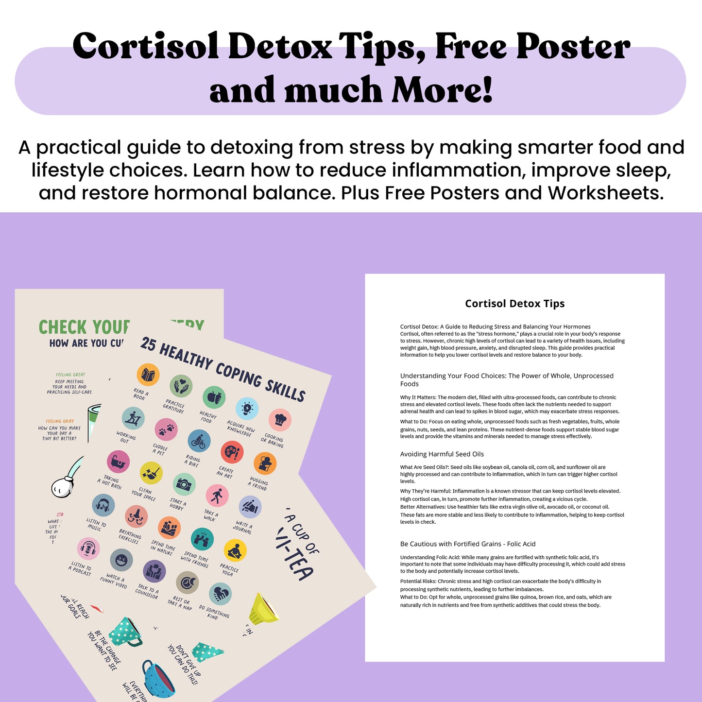 The Ultimate Cortisol Reduction Toolkit: 9+ Workbooks for Stress & Hormone Balance