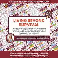 Living Beyond Survival™ Trauma Healing Workbook | Nervous System Regulation, PTSD Recovery & Emotional Healing PDF