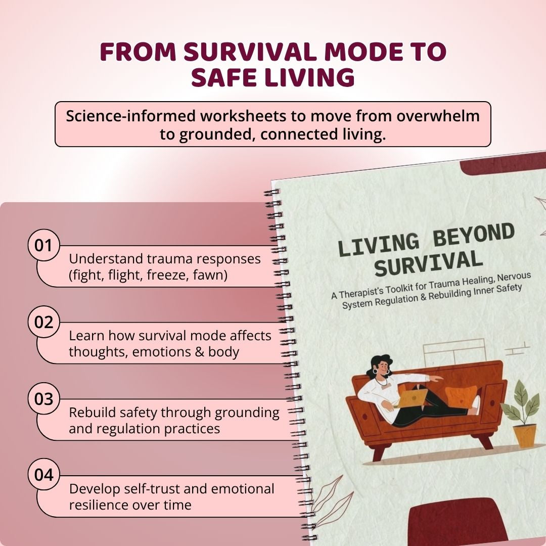 Living Beyond Survival™ Trauma Healing Workbook | Nervous System Regulation, PTSD Recovery & Emotional Healing PDF