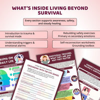 Living Beyond Survival™ Trauma Healing Workbook | Nervous System Regulation, PTSD Recovery & Emotional Healing PDF