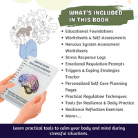 Nervous System Regulation Workbook for Adults | Somatic Exercise Polyvagal Theory | Vagus Vagal Nerve Therapy | Co-regulation