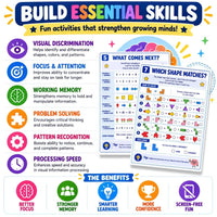 Ultimate Kids Brain Games Workbook | 100+ Printable Activities for Focus, Memory with Answer Sheet (PDF Download)