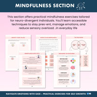 Neurodivergent Friendly DBT Skills, DBT Worksheets, DBT, Emotional Regulation, Neurodivergent, Autism, bpd, therapy worksheets, borderline