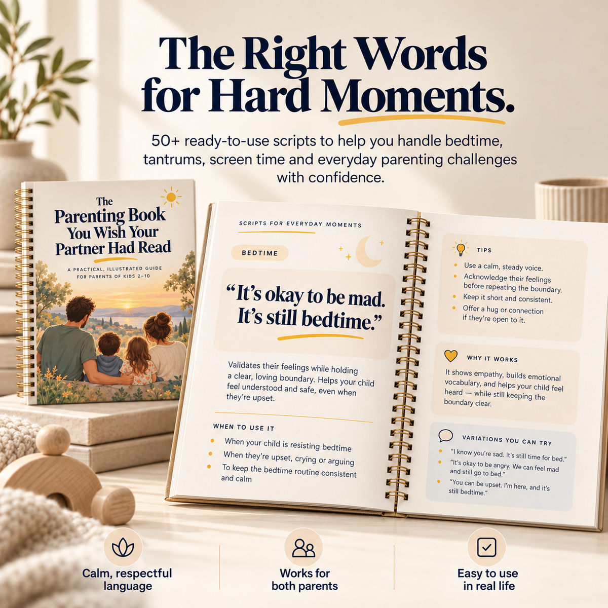 The Parenting Book You Wish Your Partner Had Read | Gentle Parenting Together Guide | Good Cop Bad Cop Parenting | Positive Parenting Scripts | Printable PDF