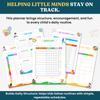 Kids ADHD Planner | Kids Emotion Trackers | kids Daily & Weekly Planners | Communication Logs | Mindfulness &amp; Coping Tools
