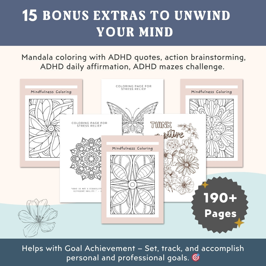 The Ultimate ADHD Planner: Your Key to Organization and Self-Care