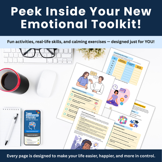 Teen Neurodivergent-Friendly DBT Skills Workbook: Build Emotional Strength with Confidence & Creativity!
