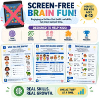 Ultimate Kids Brain Games Workbook | 100+ Printable Activities for Focus, Memory with Answer Sheet (PDF Download)