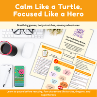 Kids Neurodivergent-Friendly DBT Skills Workbook : 🧠 A Calm, Colorful, Confidence-Building Guide for Big Feelings & Brighter Mind