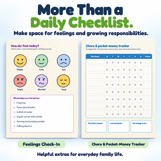 Kids Routine Flip Chart Bundle | 6 Editable Charts + 99 Picture Task Cards | Morning, Bedtime & Chore Chart for Toddlers | Reward Chart, First–Then Board | Printable PDF