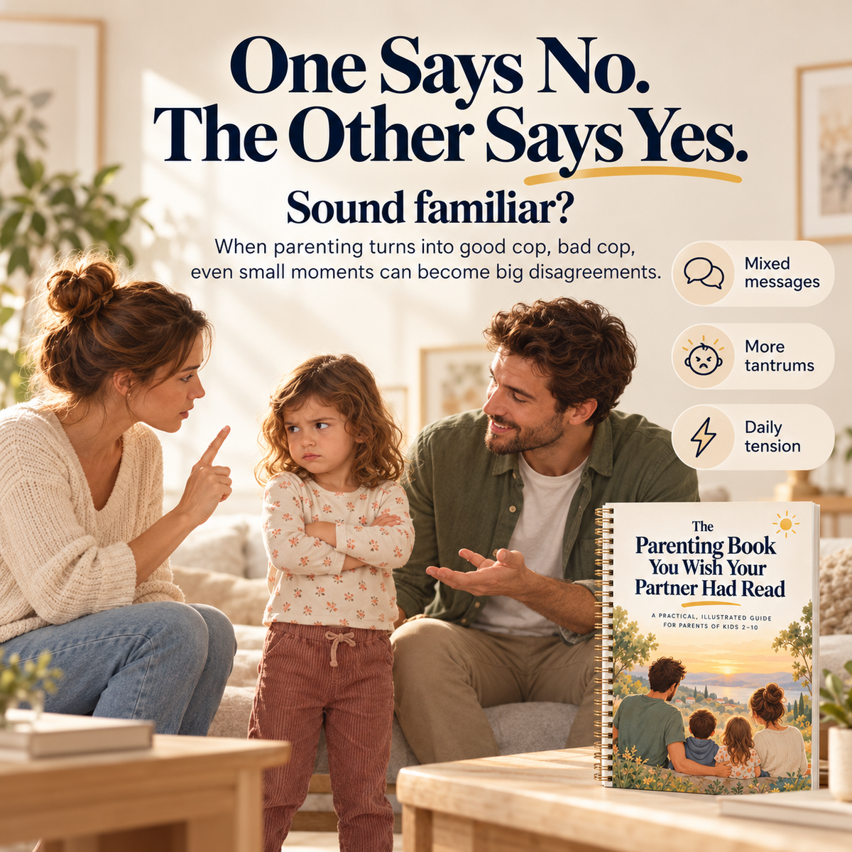 The Parenting Book You Wish Your Partner Had Read | Gentle Parenting Together Guide | Good Cop Bad Cop Parenting | Positive Parenting Scripts | Printable PDF