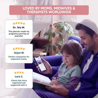 🌈 Ultimate Rainbow Pregnancy Planner Bundle | 100+ Page Digital Journal | Trimester Tracker, Birth Plan & Baby Prep