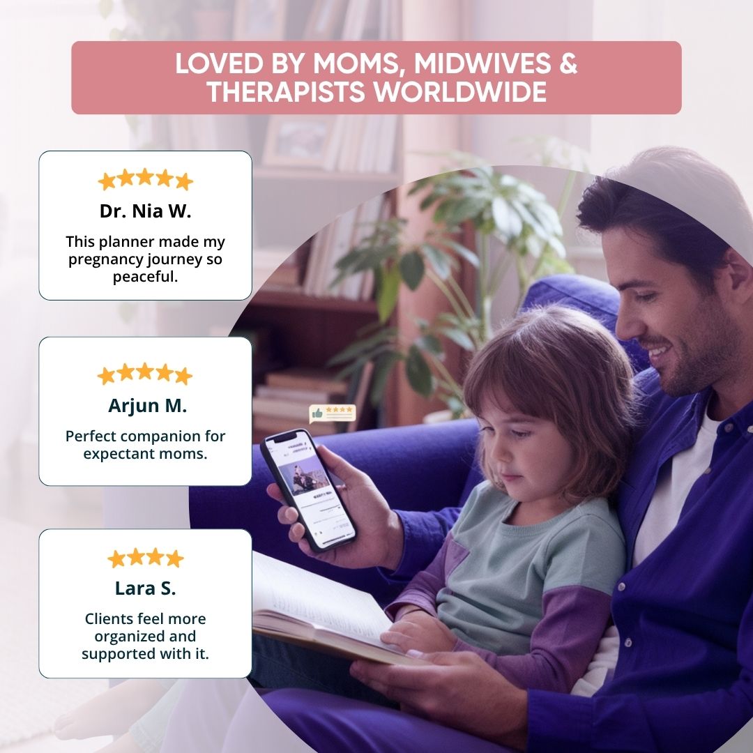 🌈 Ultimate Rainbow Pregnancy Planner Bundle | 100+ Page Digital Journal | Trimester Tracker, Birth Plan & Baby Prep