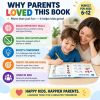 Ultimate Kids Brain Games Workbook | 100+ Printable Activities for Focus, Memory with Answer Sheet (PDF Download)