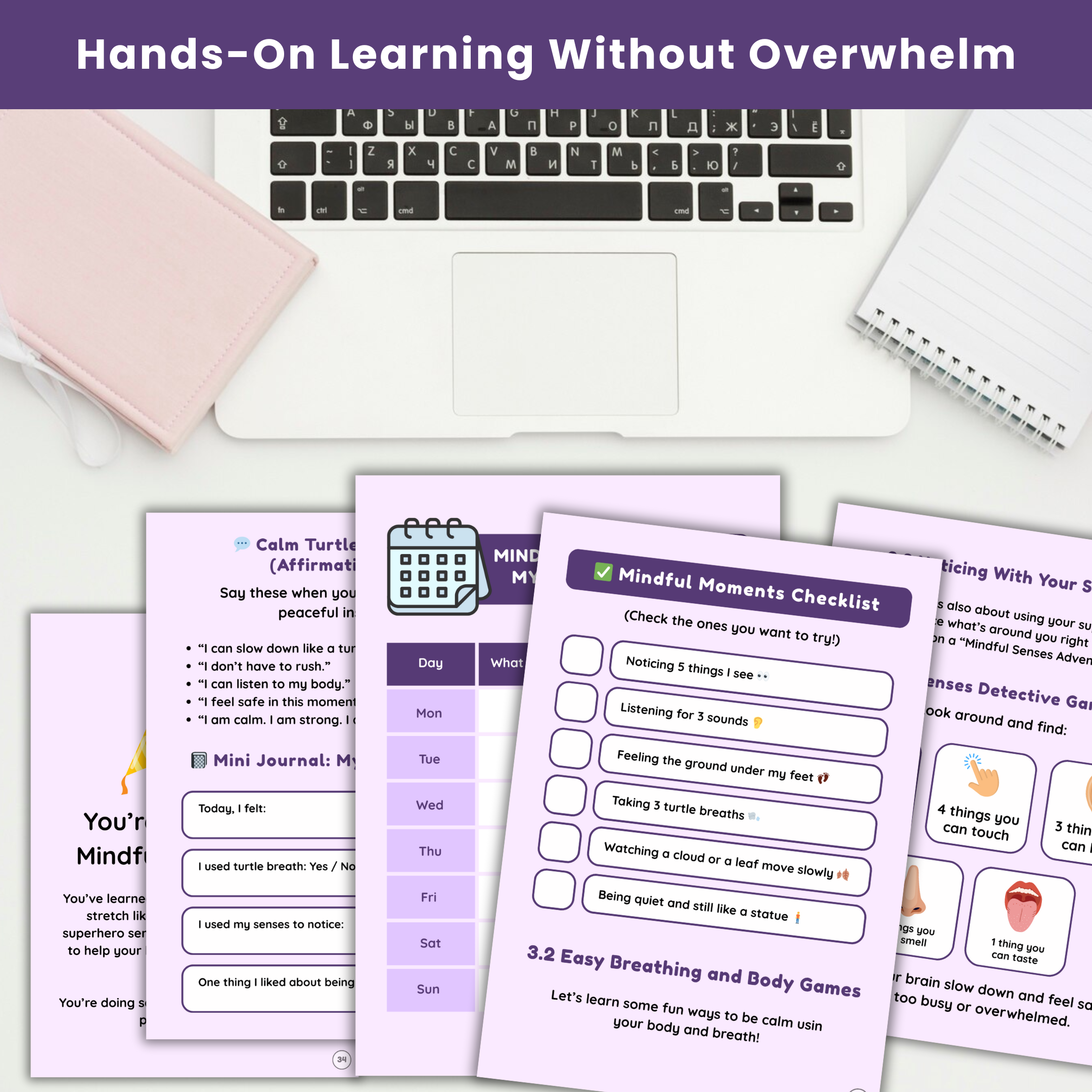 Kids Neurodivergent-Friendly DBT Skills Workbook : 🧠 A Calm, Colorful, Confidence-Building Guide for Big Feelings & Brighter Mind