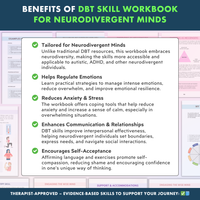 Neurodivergent Friendly DBT Skills, DBT Worksheets, DBT, Emotional Regulation, Neurodivergent, Autism, bpd, therapy worksheets, borderline