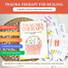 Trauma therapy 90% off bundle, anxiety coping skill card, therapy worksheets, crisis therapy PTSD, anxiety therapy tool, safety plan, BPD