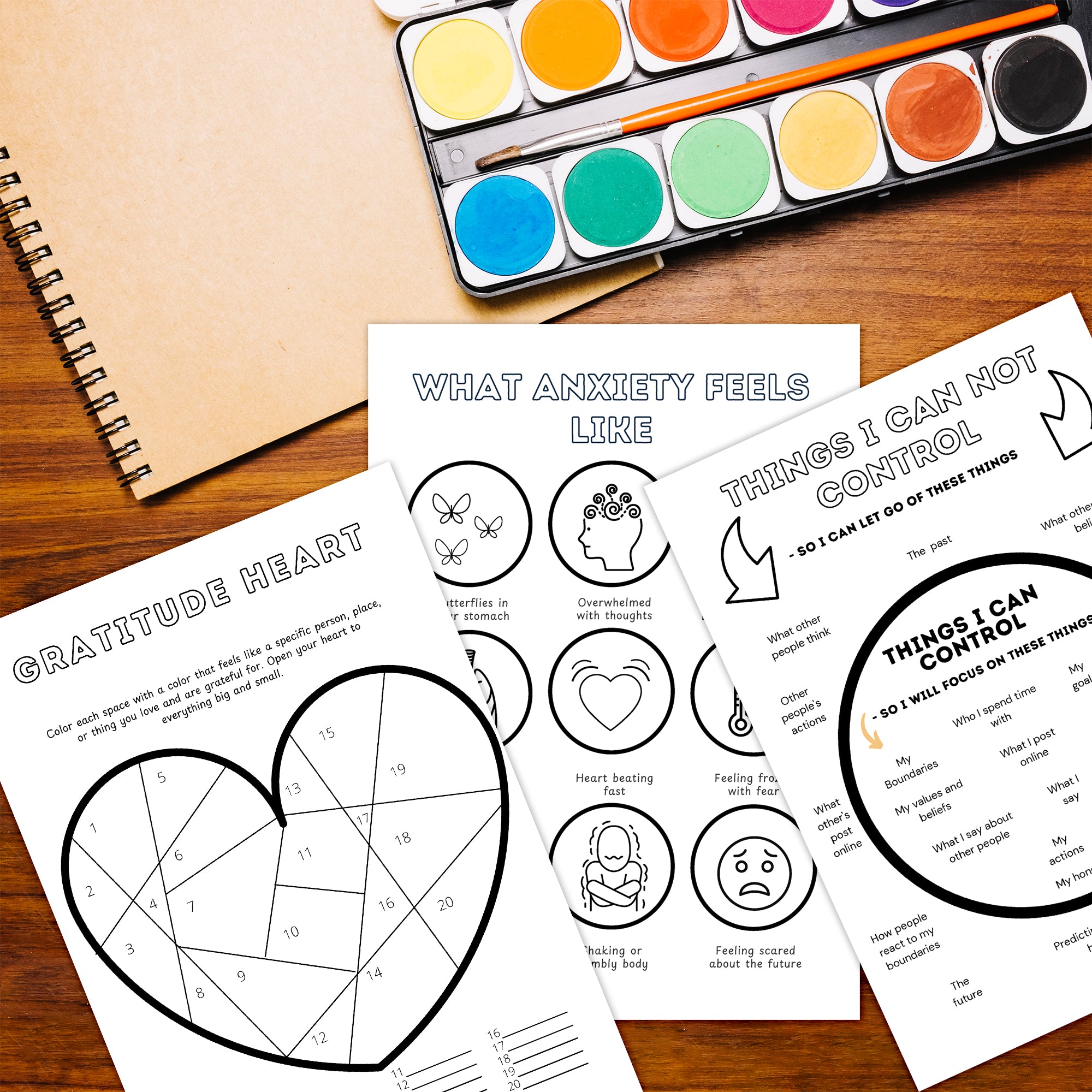 Art Therapy Worksheets For Mental Health, Self-esteem, and Confidence. Therapy Book for Parents, counselors, therapists, and psychologists.