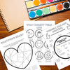 Art Therapy Worksheets For Mental Health, Self-esteem, and Confidence. Therapy Book for Parents, counselors, therapists, and psychologists.