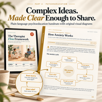 The Therapist Flow Framework™ 2.0 | 1,000+ Therapy Scripts, 26 Tough-Moment workbook, 45+ Client Worksheets & 150+ Note Tools | Complete Therapist Session Toolkit | Digital Download