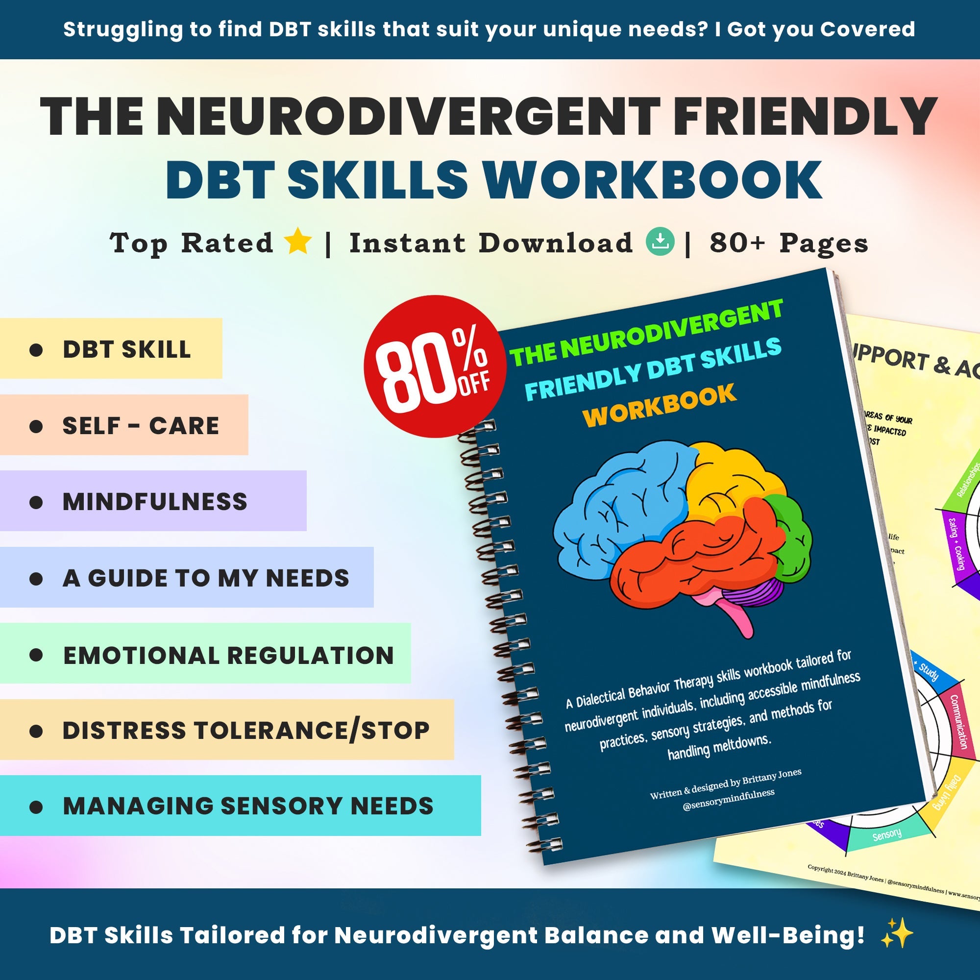 The Neurodivergent Friendly DBT Skills Workbook