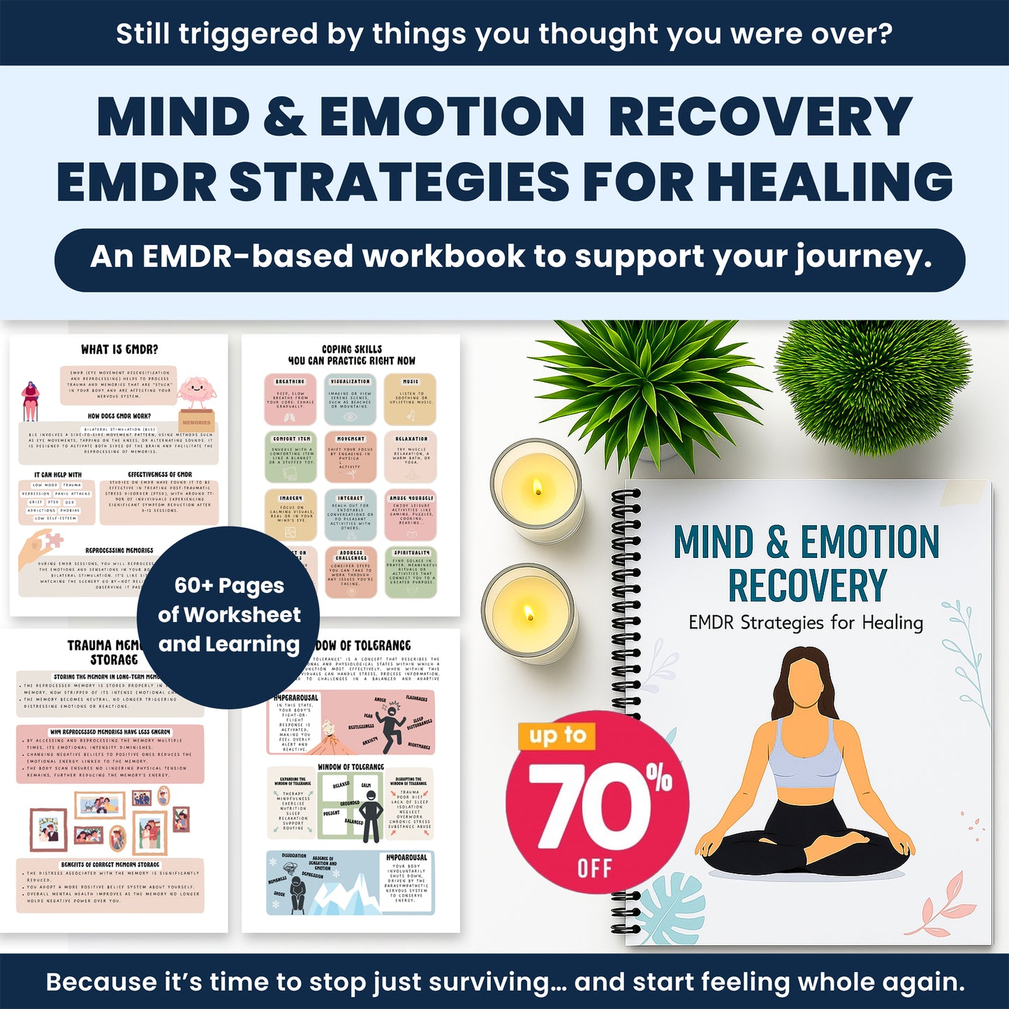 Mind And Emotion Recovery: EMDR Strategies For Healing | EMDR Therapy Workbook