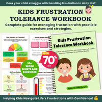 Frustration Tolerance Workbook for Kids and Emotional Regulation – Therapy and Social-Emotional Learning Worksheets