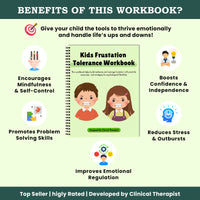 Frustration Tolerance Workbook for Kids and Emotional Regulation – Therapy and Social-Emotional Learning Worksheets