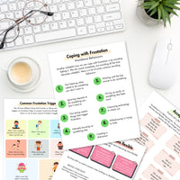 Frustration Tolerance Workbook for Kids and Emotional Regulation – Therapy and Social-Emotional Learning Worksheets