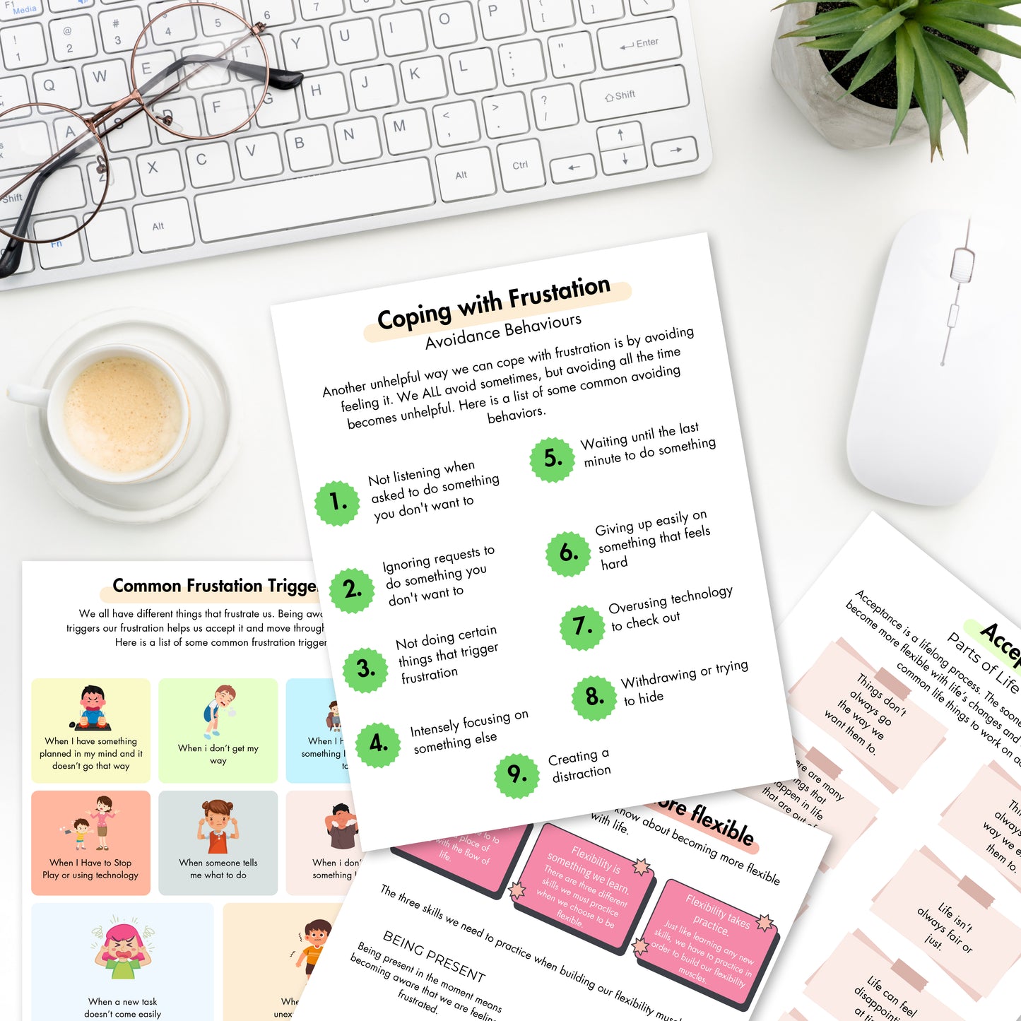 Frustration Tolerance Workbook for Kids and Emotional Regulation – Therapy and Social-Emotional Learning Worksheets