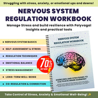 Nervous System Regulation Workbook for Adults | Somatic Exercise Polyvagal Theory | Vagus Vagal Nerve Therapy | Co-regulation