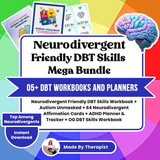 Neurodivergent Friendly DBT Skills Mega Bundle 🌟