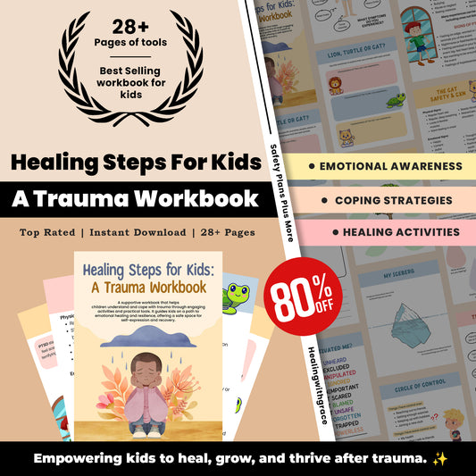 Polyvagal Theory-Based Nervous System Regulation Workbook Set for Kids | Digital Download