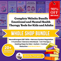 Complete Website Bundle | Digital PDF – Emotional and Mental Health Therapy Tools for Kids and Adults